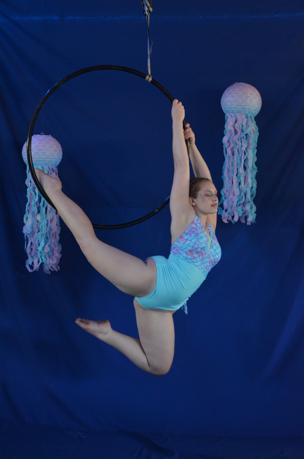 Aerial hoop (lyra) apparatus