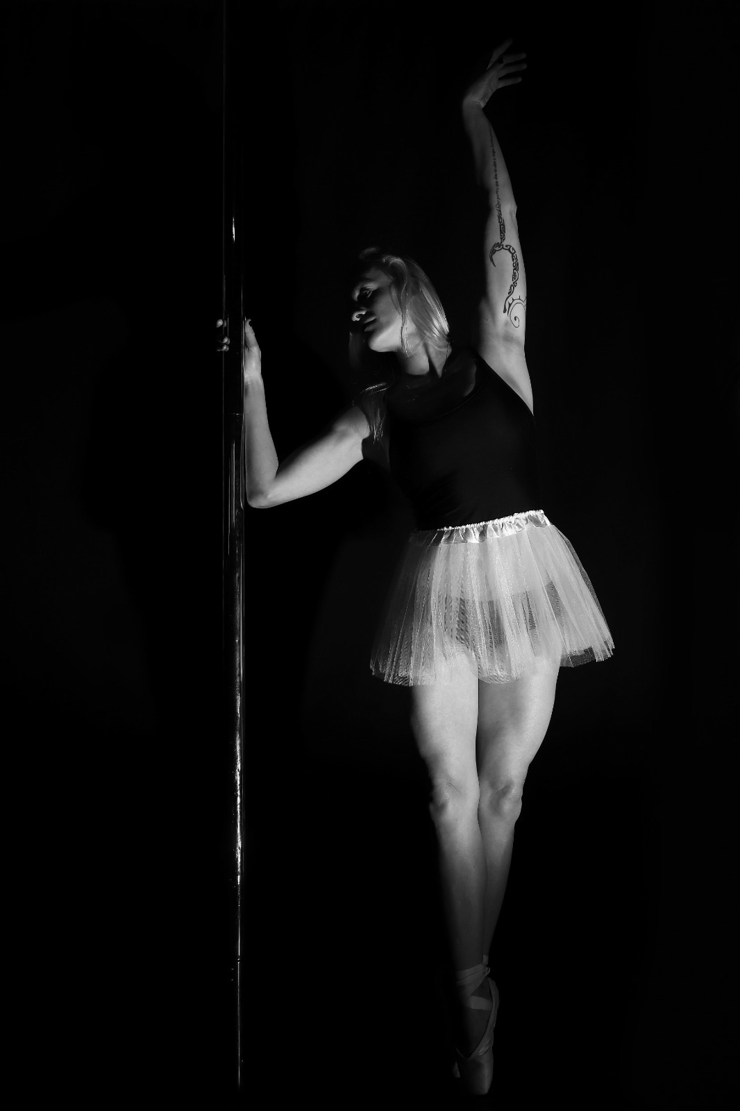 Editorial B&W aerial pole study
