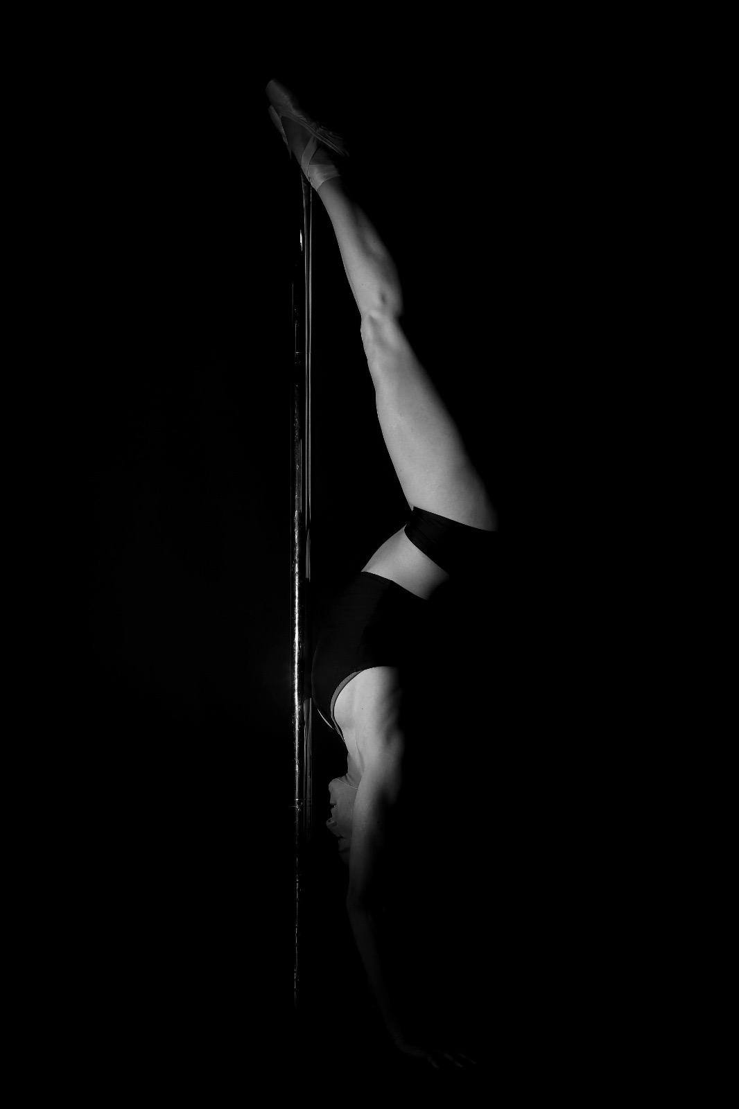 Editorial B&W aerial pole study